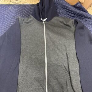 American Apparel Full Zip Hoodie UNISEX Hoody Sweatshirt NEW Color Charcoal Navy